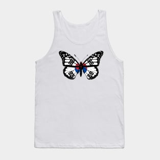 South Korean Monarch Butterfly Flag of Korea To Celebrate Korean Day Tank Top